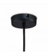 Tube Ceiling Pendant 1 Light E27 Black, Clear Glass - 7