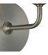 Banyan Switched Wall Lamp E14 Satin Nickel With 12cm Faux Silk Shade Black-7