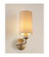Banyan Switched Wall Lamp E14 Satin Nickel With 12cm Dual Faux Silk Shade Nude Beige/Moonlight-2