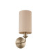 Banyan Switched Wall Lamp E14 Satin Nickel With 12cm Dual Faux Silk Shade Nude Beige/Moonlight-4