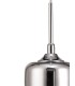 Tube Ceiling Pendant 1 Light E27 Polished Chrome, Clear Glass - 6