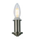Banyan Switched Wall Lamp E14 Satin Nickel With 12cm Dual Faux Silk Shade Taupe/Halo Gold-6