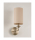 Banyan Switched Wall Lamp E14 Satin Nickel With 12cm Dual Faux Silk Shade Nude Beige/Moonlight-11
