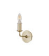 Banyan Switched Wall Lamp With 12cm x 20cm Faux Silk Fabric Shade Champagne Gold/Black-5