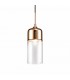 Tube Ceiling Pendant 1 Light E27 Bronze, Clear Glass - 4