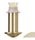 Banyan Switched Wall Lamp With 12cm x 20cm Faux Silk Fabric Shade Champagne Gold/Black-7