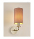 Banyan Switched Wall Lamp With 12cm x 20cm Dual Faux Silk Fabric Shade Champagne Gold/Taupe-2