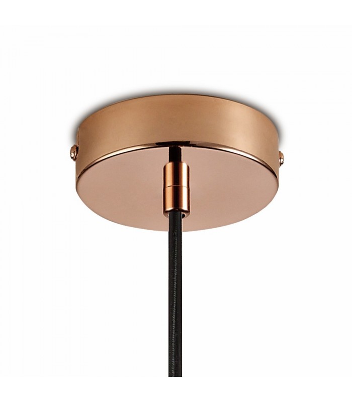 Tube Ceiling Pendant 1 Light E27 Bronze, Clear Glass - 7