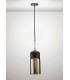 Tube Ceiling Pendant 1 Light E27 Polished Chrome, Black, Smoke Glass - 2