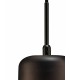 Tube Ceiling Pendant 1 Light E27 Polished Chrome, Black, Smoke Glass - 6