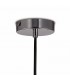 Tube Ceiling Pendant 1 Light E27 Polished Chrome, Black, Smoke Glass - 7