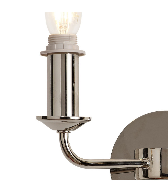 Banyan 2 Light Switched Wall Lamp Without Shade E14 Polished Nickel-5