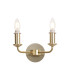 Banyan 2 Light Switched Wall Lamp Without Shade E14 Satin Nickel-1