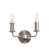Banyan 2 Light Switched Wall Lamp Without Shade E14 Satin Nickel-2