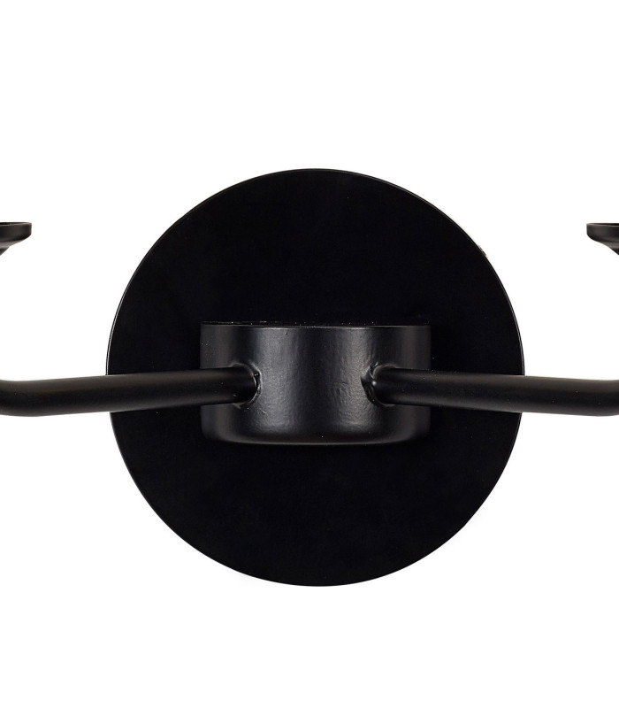 Banyan 2 Light Switched Wall Lamp Without Shade E14 Matt Black-5