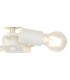 Baymont 22.5cm White 3 Light E27 Universal Flush Ceiling Fixture Suitable For A Vast Selection Of Shades-7
