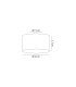 Baymont White 3 Light E27 Flush With 30cm x 17cm Faux Silk Shade Grey/White Laminate & Frosted Acrylic Diffuser-3