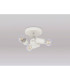 Baymont 22.5cm White 3 Light E27 Universal Flush Ceiling Fixture Suitable For A Vast Selection Of Shades-8