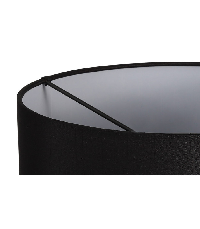 Baymont White 3 Light E27 Flush With A 30cm x 17cm Faux Silk Shade Black/White Laminate-9