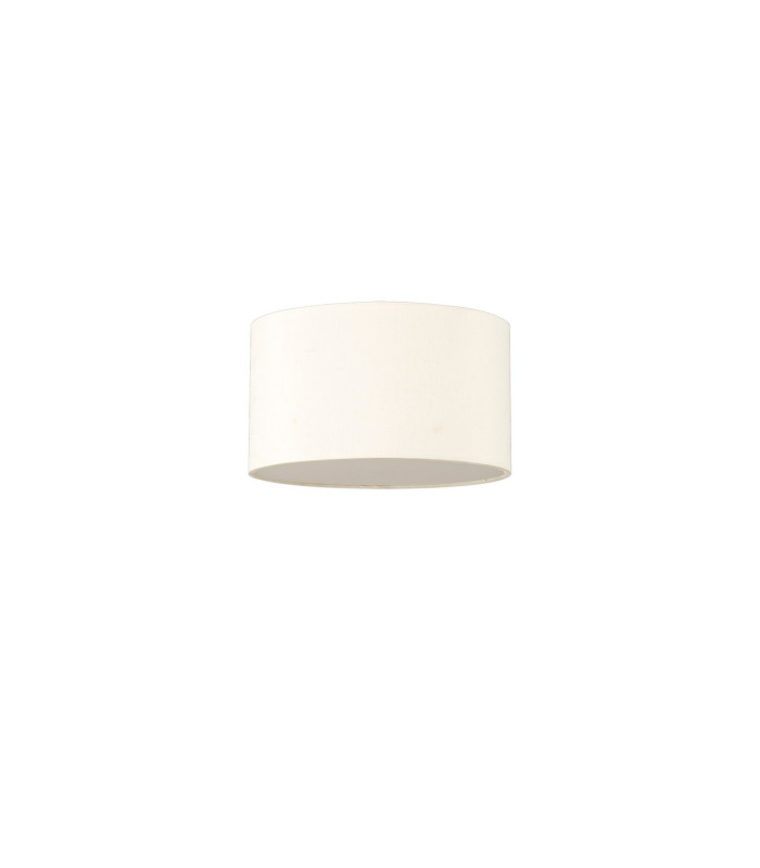 Baymont White 3 Light E27 Flush With 30cm x 17cm Faux Silk Shade Ivory Pearl/White Laminate-4