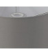 Baymont White 3 Light E27 Flush With 30cm x 17cm Faux Silk Shade Grey/White Laminate & Frosted Acrylic Diffuser-9