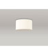Baymont White 3 Light E27 Flush With 30cm x 17cm Faux Silk Shade Ivory Pearl/White Laminate-12