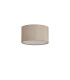 Baymont White 3 Light E27 Flush With 30cm x 17cm Dual Faux Silk Shade Nude Beige/Moonlight-4