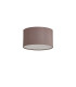 Baymont White 3 Light E27 Flush With 30cm x 17cm Dual Faux Silk Shade Taupe/Halo Gold & Frosted Acrylic Diffuser-4