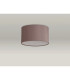 Baymont White 3 Light E27 Flush With 30cm x 17cm Dual Faux Silk Shade Taupe/Halo Gold & Frosted Acrylic Diffuser-12