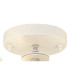 Baymont White 3 Light E27 Flush With 30cm x 17cm Gold Leaf With White Lining Shade & Frosted Acrylic Diffuser-6