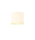 Baymont White 3 Light E27 Flush With 30cm x 25cm Faux Silk Shade Ivory Pearl/White Laminate-1