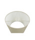 Baymont White 3 Light E27 Flush With 30cm x 25cm Faux Silk Shade Ivory Pearl/White Laminate-8