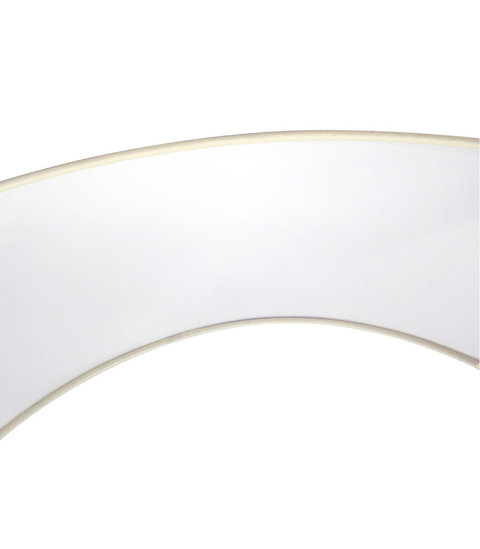 Baymont White 3 Light E27 Flush With 30cm x 25cm Faux Silk Shade Ivory Pearl/White Laminate-10