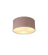Baymont Polished Chrome 3 Light E27 Flush Ceiling With 40cm x 18cm Dual Faux Silk Shade Taupe/Halo Gold-1