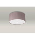 Baymont Polished Chrome 3 Light E27 Flush Ceiling With 40cm x 18cm Dual Faux Silk Shade Taupe/Halo Gold-13