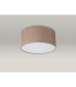 Baymont Polished Chrome 3 Light E27 Flush Ceiling With 40cm x 18cm Dual Faux Silk Shade Antique Gold/Ruby-13