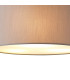 Baymont White 3 Light E27 Universal Flush Ceiling Fixture With 40cm x 18cm Faux Silk Shade Grey/White Laminate-7