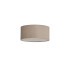 Baymont White 3 Light E27 Universal Flush Ceiling Fixture With 40cm x 18cm Dual Faux Silk Shade Nude Beige/Moonlight-4