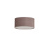 Baymont White 3 Light E27 Universal Flush Ceiling Fixture With 40cm x 18cm Dual Faux Silk Shade Taupe/Halo Gold-4