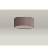 Baymont White 3 Light E27 Universal Flush Ceiling Fixture With 40cm x 18cm Dual Faux Silk Shade Taupe/Halo Gold-12