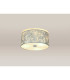 Baymont Polished Chrome 3 Light E27 Drop Flush With 40cm x 18cm Silver Leaf Shade-2