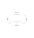 Baymont White 3 Light E27 Flush With 40cm x 18cm Faux Silk Shade Ivory Pearl/White Laminate & Frosted/AB Diffuser-3