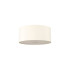 Baymont White 3 Light E27 Flush With 40cm x 18cm Faux Silk Shade Ivory Pearl/White Laminate & Frosted/AB Diffuser-4