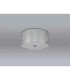 Baymont Polished Chrome 3 Light E27 Drop Flush With 40cm x 18cm Silver Leaf Shade-12