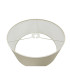 Baymont White 3 Light E27 Flush With 40cm x 18cm Faux Silk Shade Ivory Pearl/White Laminate & Frosted/AB Diffuser-8