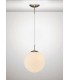 Medium Globe Ceiling Pendant 1 Light E27 Frosted White Glass - 2