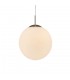 Medium Globe Ceiling Pendant 1 Light E27 Frosted White Glass - 4