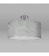 Baymont Polished Chrome 3 Light E27 Drop Flush With 50cm x 20cm Silver Leaf Shade-11