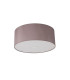 Baymont Polished Chrome 3 Light E27 Flush Ceiling With 50cm x 20cm Dual Faux Silk Shade Taupe/Halo Gold-4