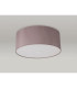 Baymont Polished Chrome 3 Light E27 Flush Ceiling With 50cm x 20cm Dual Faux Silk Shade Taupe/Halo Gold-13